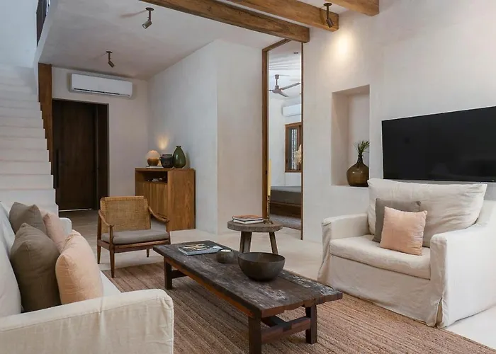 Boho Organic 3br Villa, Gated Community, Rooftop Tulum