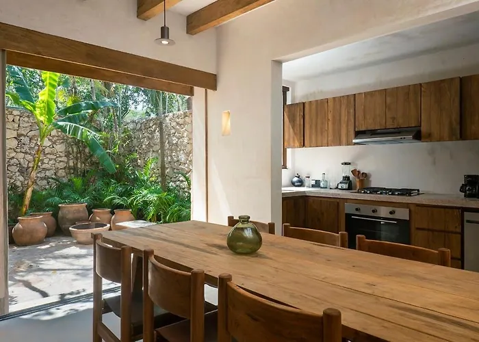 Boho Organic 3br Villa, Gated Community, Rooftop Casa de férias Tulum
