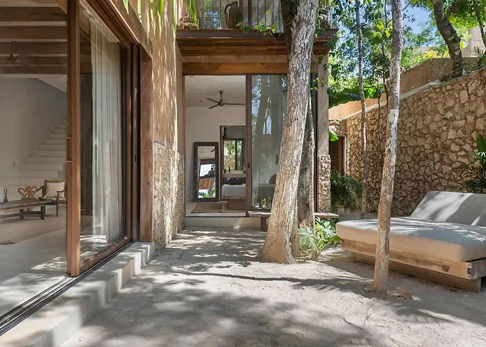 Boho Organic 3br Villa, Gated Community, Rooftop * Tulum