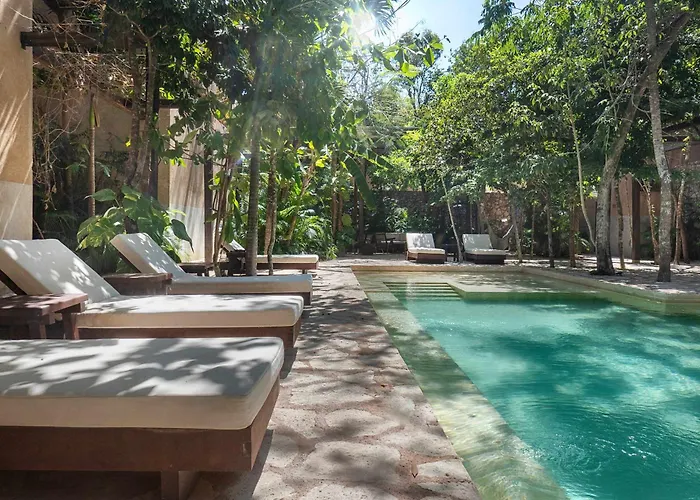 Boho Organic 3br Villa, Gated Community, Rooftop Casa de férias Tulum